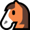 Horse Face emoji on Microsoft